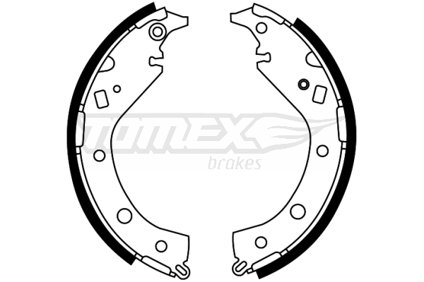 TOMEX Brakes TX 22-07 Sada brzdových čeľustí